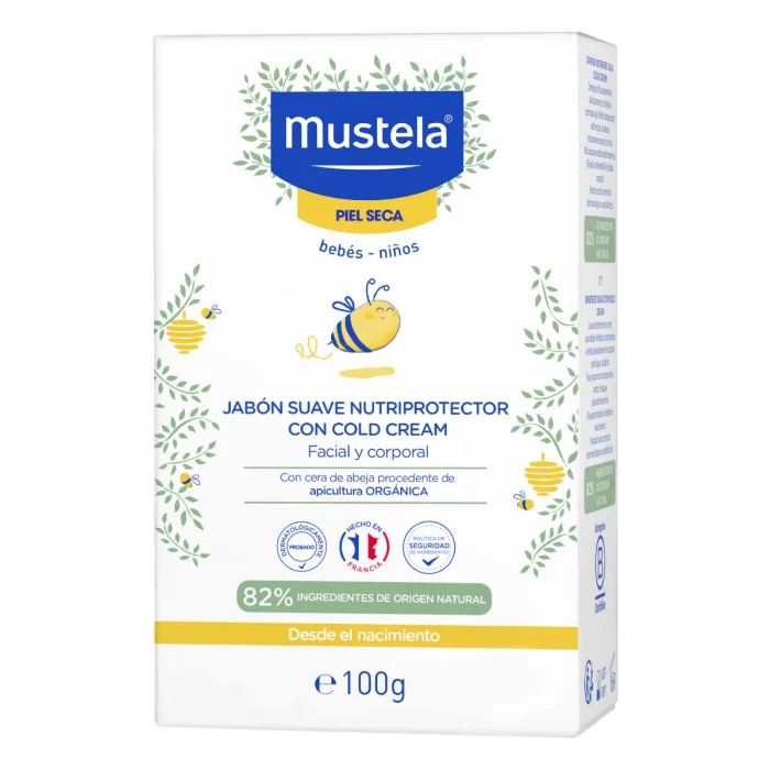 Mustela Savon surgras au Cold Cream à la cire d'abeille BIO